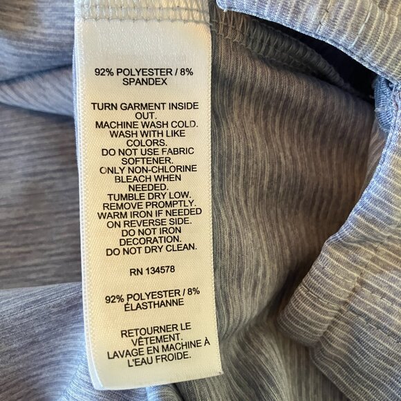 Vineyard Vines Performance Polo Shirt Mens XL Gray & White Striped Golf Shirt. - Picture 12 of 12